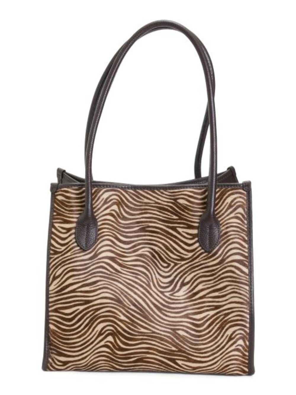 DIVINA FIRENZE Made In Italy Haircalf Central Panel Tote